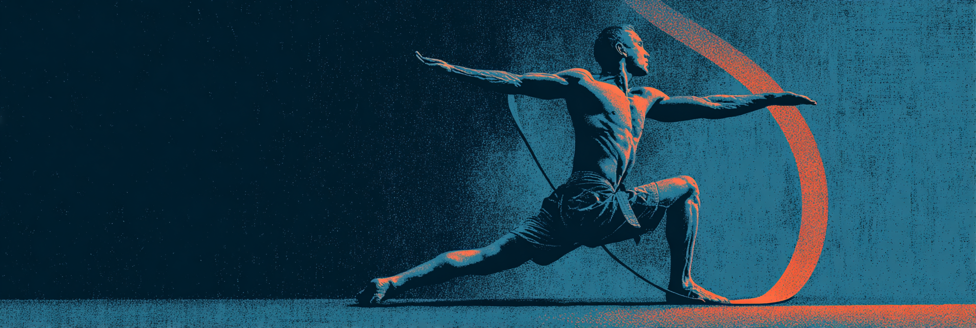 BJJ athlete doing resistance band rehabilitation work